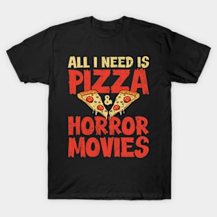 Pizza Horror Movies T-Shirt